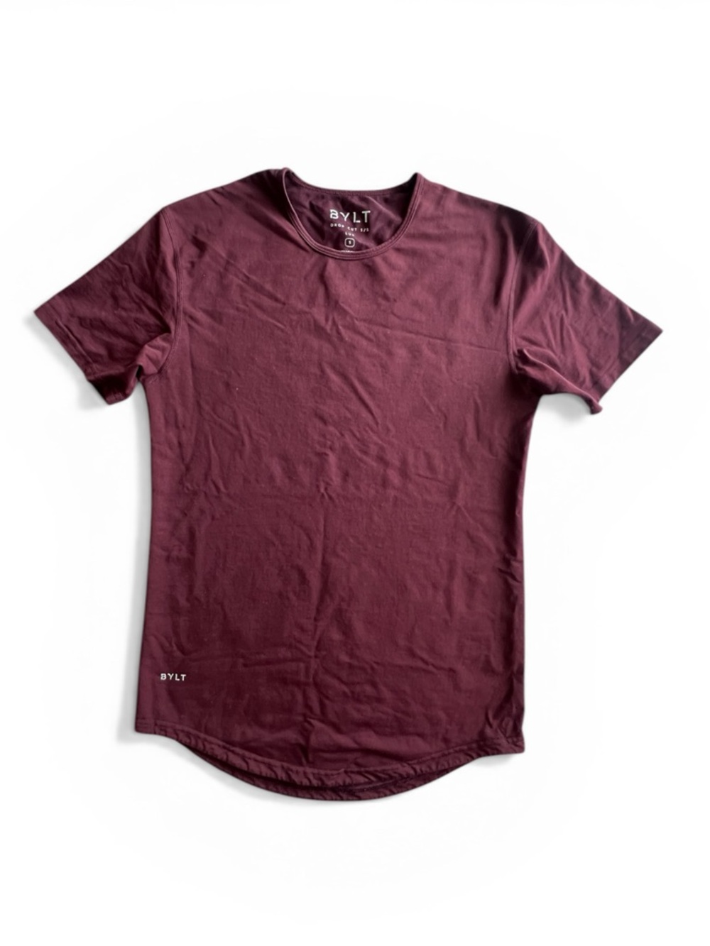 Bylt Men's Crew T-Shirt in Burgundy Sz S
